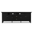 thumbnail image 5 of Simpli Home Redmond 72 inch Wide Solid Wood TV Stand in Black For TVs up to 80 inches, 5 of 12