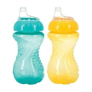 Nuby Easy Grip Spout Cup 2-Pack (10 oz.) Color: yellow/teal Size: one size