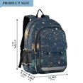 thumbnail image 2 of FORMRS Unisex School Backpack 17" Student Travel Bag with Laptop Compartment, Dark Star Map, 2 of 7