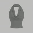 thumbnail image 5 of MuXiKeJi Clothes Women's Off The Shoulder Tank Top, Sleeveless Stretchy Going Out Crop Top, Y2K Fashion T-Shirt for Summer, 5 of 8