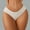 White, variant on HUPOM No Show Panties Underwear For Women In Clothing High Waist Casual Tie Seamless Waistband Beige L