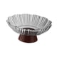 thumbnail image 2 of Bol de fruta con pedestal, bol alto transparente decorativo para dulces, frutos secos y aperitivos. Gris, 2 of 7