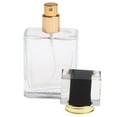 thumbnail image 4 of 3 botellas vacías de perfume de vidrio con atomizador para loción de afeitar, 50 ml, tapa negra 6 piezas, 4 of 8