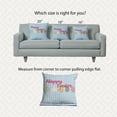 thumbnail image 4 of 16" x 16" Simply Daisy Happy Easter Indoor/Outdoor Pillow, Lighter than Air Blue Qty 1, 4 of 6