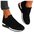 thumbnail image 1 of YOUYEDIAN Chaussures Orthopédiques Décontractées pour Femmes Soutien de la Voûte Chaussures de Course Larges à Enfiler Antidérapantes Chaussures de Randonnée Maille Extensible Confort Chaussures en Mousse 2026 (Noir), 1 of 4