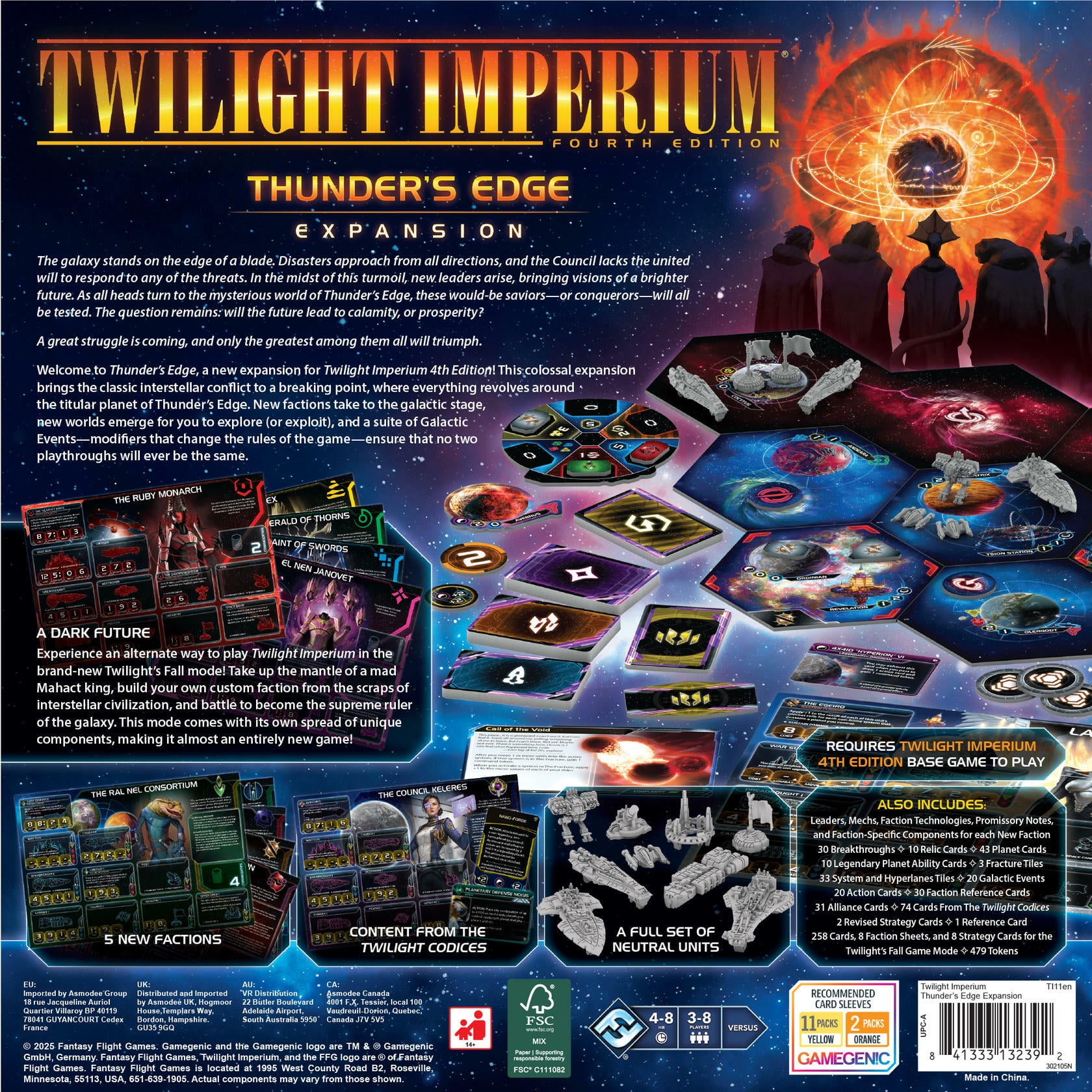 Twilight Imperium: Thunder's Edge Board Game Expansion for Ages 14+