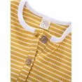 thumbnail image 6 of Qmyliery Newborn Baby Knitted Romper, Short Sleeve O-neck Button Up Jumpsuit for Summer, 0-18 Month, 6 of 8