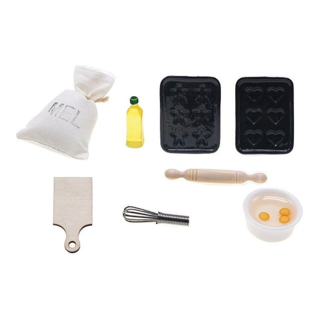 Miangastore 1 Set Simulation Baking Models Mini House Decor Mini House Baking Model Children Toy