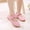 Pink, variant on Toddler Kids Girls Dress Shoes Low Heels Mary Jane Shoes Fashion Flower Ballet Princess Flats Shoes Wedding Party