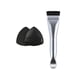 thumbnail image 5 of Fiudx Brocha de Maquillaje, Herramienta de Belleza de Doble Función, Brocha de Base Ligera, Borla Triangular Suave para Polvos, Aplicación Suave, Uso Diario En Viajes, Ideal para Principiantes y Expe, 5 of 7
