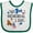 White and Green, variant on Inktastic My First Memorial Day Eagle Boys or Girls Baby Bib