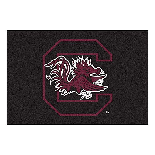 FANMATS NCAA University of South Carolina Gamecocks Nylon Face Starter Rug