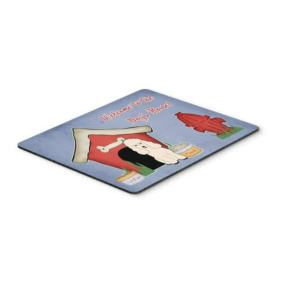 Carolines Treasures  Dog House Collection Poodle White Mouse Pad - Hot Pad or Trivet