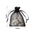 thumbnail image 3 of Efavormart 10PCS BLACK Organza Gift Bag Drawstring Pouch Wedding Favors Bridal Shower Treat Jewelry Bags - 3"x4", 3 of 11