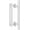 White, variant on 12" Heavy Duty Sliding Barn Door Handle, Pull and Flush Hardware Set, Black Powder Coated Finish, Large Rustic Two-Side Design, Round