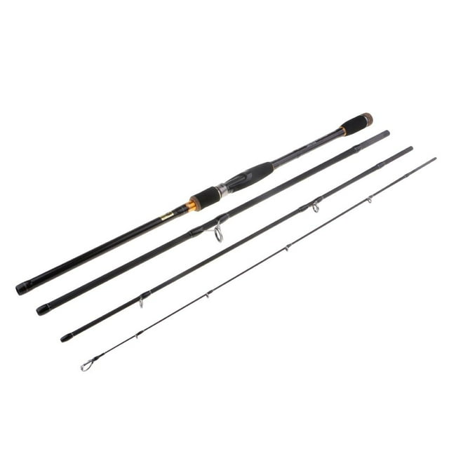 4x Caña Varilla Giratoria Ultraligera Agua Salada Superpoder Anzuelos Noctilucentes Brillante En Oscuridad 2.7m Baoblaze Caña de pesca giratoria