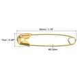 thumbnail image 2 of Uxcell 1.18 Inch Metal Sewing Pins Safety Pins with Box for Office Home Gold Tone 160 Pack, 2 of 4