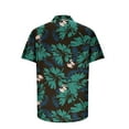 thumbnail image 4 of Stamzod Men's Plus Size Hawaiian Shirt Short Sleeve Casual Summer Beach Shirt Floral Print Button Down Tropical Shirts Graphic Tees On Clearance, 4 of 5