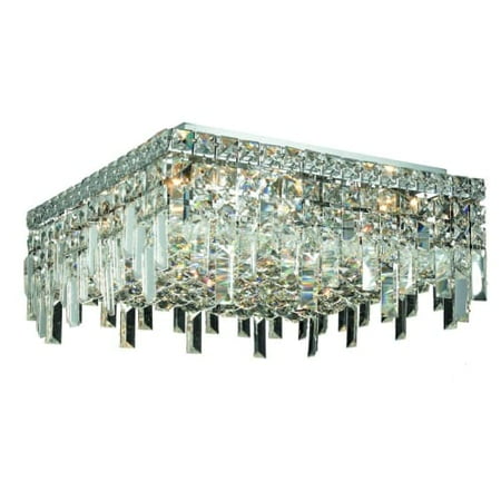 Elegant Lighting 2033f16c Maxim 6 Light Single Tier Flush Mount Elegant Lighting 2033f16c Maxim 6 Light Single Tier Flush Mount Crystal Chandelier