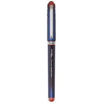 pentel energel euro ballpoint pen, 0.5mm needle tip, red ink (bln25-b)