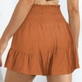 thumbnail image 5 of Sngxgn Women's High Waisted A-Line Wrap Skirt Mini Skirt(Red,L), 5 of 5