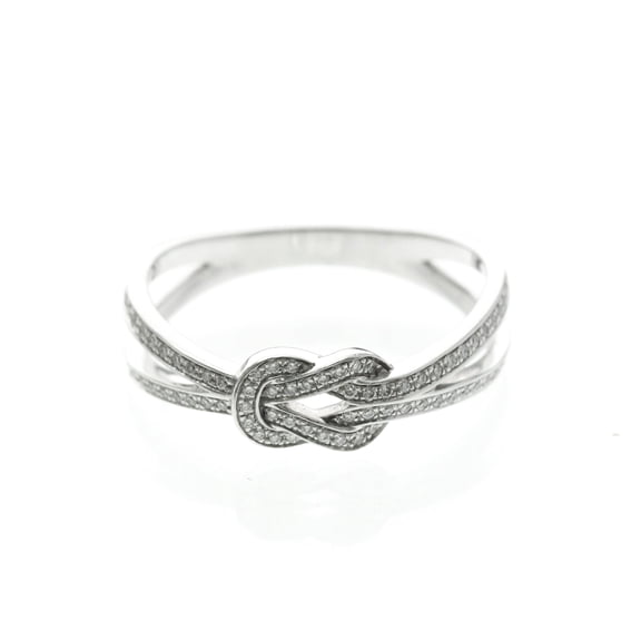 Pre-Owned Fred Chance Infini Diamond Ring White Gold (18K) Fashion Diamond Band Ring Silver