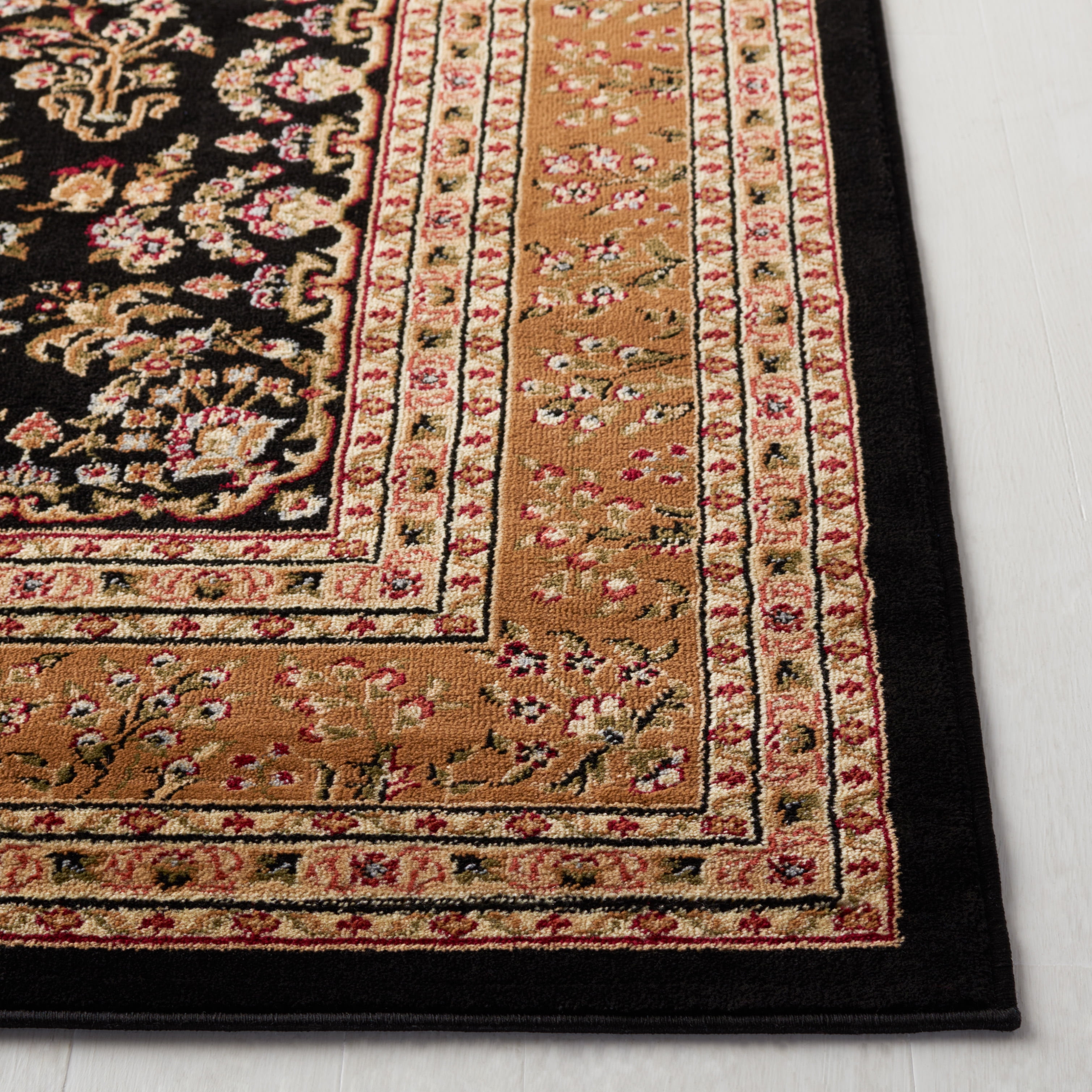 Safavieh Lyndhurst Isadora Floral Area Rug, Black/Tan, 6' x 8'