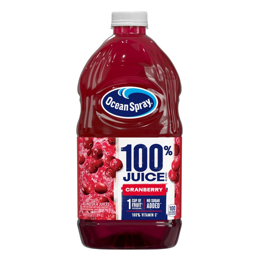 Ocean Spray Cranberry 100% Juice 64 fl oz - 2 count