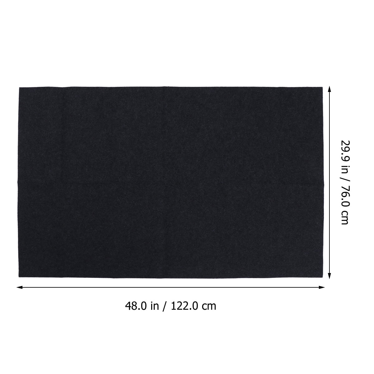 LOLIPPYY Non-Stick Oven Baking Mat, Liner, Polyester PVC Sheet, 122x76cm, Black