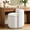 White, variant on COOLHUT Velvet Swivel Vanity Chair with Storage, Upholstered Vanity Stool with Back, No Assembly Small Accent Stool, Accent Makeup Chair for Bedroom, Living Room and Dressing Area, White