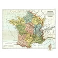 thumbnail image 2 of Cortambert 24x19 White Modern Wood Framed Museum Art Print Titled - Climatology France - Cortambert 1880, 2 of 4