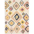 thumbnail image 2 of Well Woven Gigi Blaer Modern Kids Shag Moroccan Ivory Thick 5'3" x 7'3" Area Rug, 2 of 7