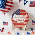 thumbnail image 1 of Adorno de madera para mesa del Día de la Independencia | Pieza decorativa festiva del 4 de julio | Decoración festiva para escritorio, 1 of 6