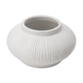 thumbnail image 2 of Better Homes & Gardens Soft Curve White Ribbed Ceramic Decorative Vase, 4", 2 of 8