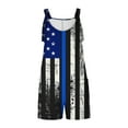 thumbnail image 5 of Drses Cute Short Jumpsuits Women Print Rompers One Piece Wide Leg Shorts Overalls Sleeveless Jumpers Pockets, 5 of 5