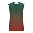 thumbnail image 4 of BRGZLK Mens Tank Tops Casual Summer Sleeveless Workout Muscle Tees Gradient Print Crew Neck Training Bodybuilding T Shirt, 4 of 5