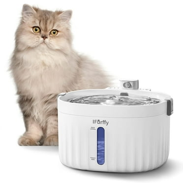Wireless Cat Water Fountain Cat 2L/67oz Ultra Quiet Battery Pet Water Fountain Cleanable and Assembled Pet Automatic Water Fountain 3 Flow Modes Automatic Pet Fountain