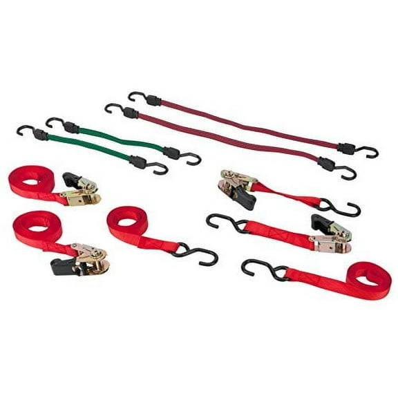 Performance Tool W1417 8pc Tie Down & Bungee Set