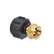thumbnail image 1 of Soidarity Adaptador de recarga de propano Conector de estufa de camping de latón Adaptador de combustible fácil de usar con válvula para barbacoa al carpas Soidarity OD005888-00, 1 of 6