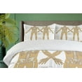 thumbnail image 4 of Ambesonne Anatomy Duvet Cover Set, Human Skeleton System, Queen, White Tan, 4 of 6