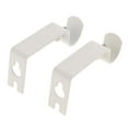 thumbnail image 6 of 2 of 2Pcs Adjustable Metal Curtain Pole Rod Wall Bracket Hook Holder White, 6 of 8