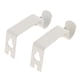 thumbnail image 5 of 2 soportes ajustables para barra de cortina, ganchos para barra, adornos para el hogar Blanco, 5 of 7