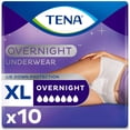 thumbnail image 1 of TENA Incontinence Underwear for Women, Postpartum and Bladder Control, Overnight Protection, Extra Large, 10 Count, 1 of 7