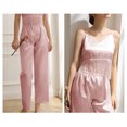 thumbnail image 4 of Gibobby camisón de talla grande Pijamas de mujer Lencería Lencería de satén Sexy Camisón Slips Conjuntos de dormir Sexy Slips Ropa de dormir Conjuntos de camisón (Rosa, L), 4 of 5