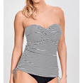 thumbnail image 3 of PANACHE Black/White Stripe Anya Bandini Swim Top, US 32H, UK 32FF, NWOT, 3 of 12