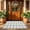 Gray, variant on Large Thanksgiving Doormat Plaid Rug, Handwoven Checkered Floor Mat, Stylish Indoor Outdoor Rug for Entryway, Porch, Kitchen, Living Room, Dining Room And Seasonal Holiday Home Decoration Scenarios
