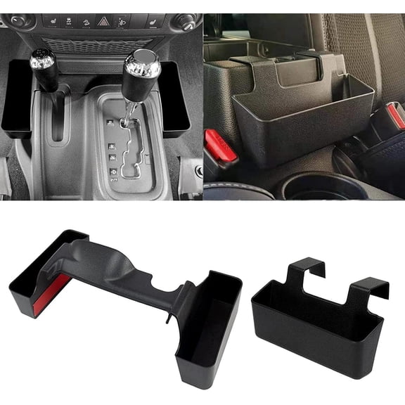 for 2011-2017 Jeep Wrangler JK Armrest Storage Box Gear Shift Organizer Tray Container Accessories