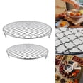 thumbnail image 2 of GLFILL Grille de Barbecue Ronde 27cm en Acier Inoxydable Tapis de Gaz Charbon Électrique Extérieur D27cm, 2 of 9