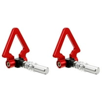 2 PCS Trailer Hitches Car Tow Hook Towing Heavy Red Aluminum Alloy
