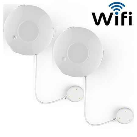 Coolcam Smart Wi-Fi Water Sensor, Flood and Leak Detector Alarm and App Notification Alerts, No Hub Required, Simple Plug & Play Set Up